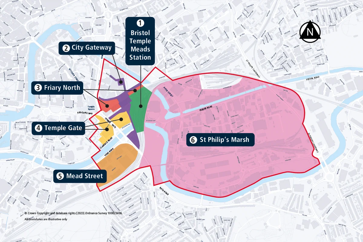 Map of Temple Quarter.