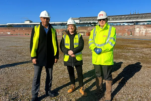 Temple Quarter - Mead Street development with Marvin, Evelyn and Andrew